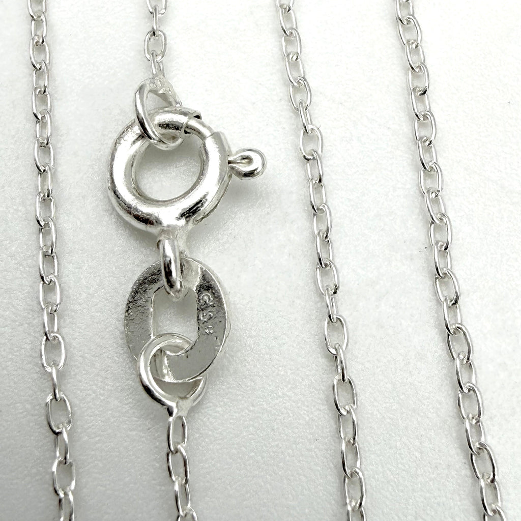 Sterling Silver Trace Chain 16”-18” - Pats Silver
