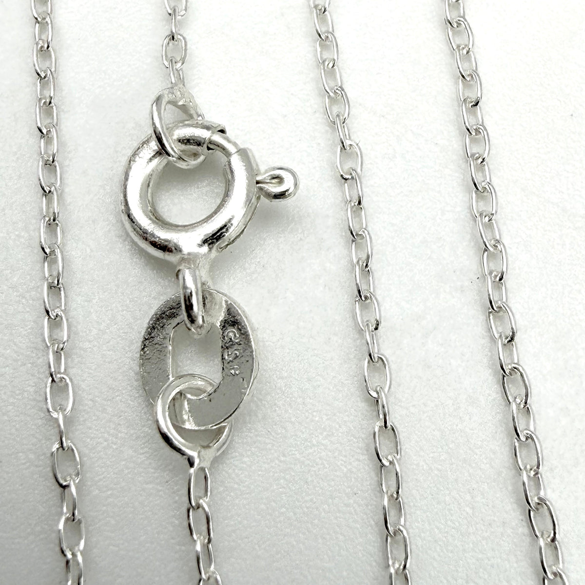 Sterling Silver Trace Chain 16”-18” - Pats Silver