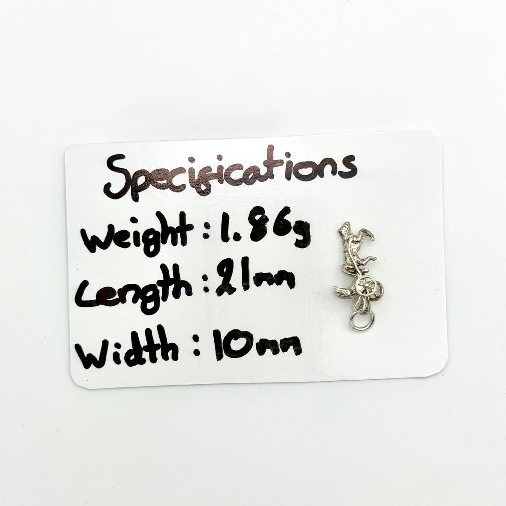 Vintage 925 Sterling Silver Horse & Carriage Cart Charm - Pats Silver