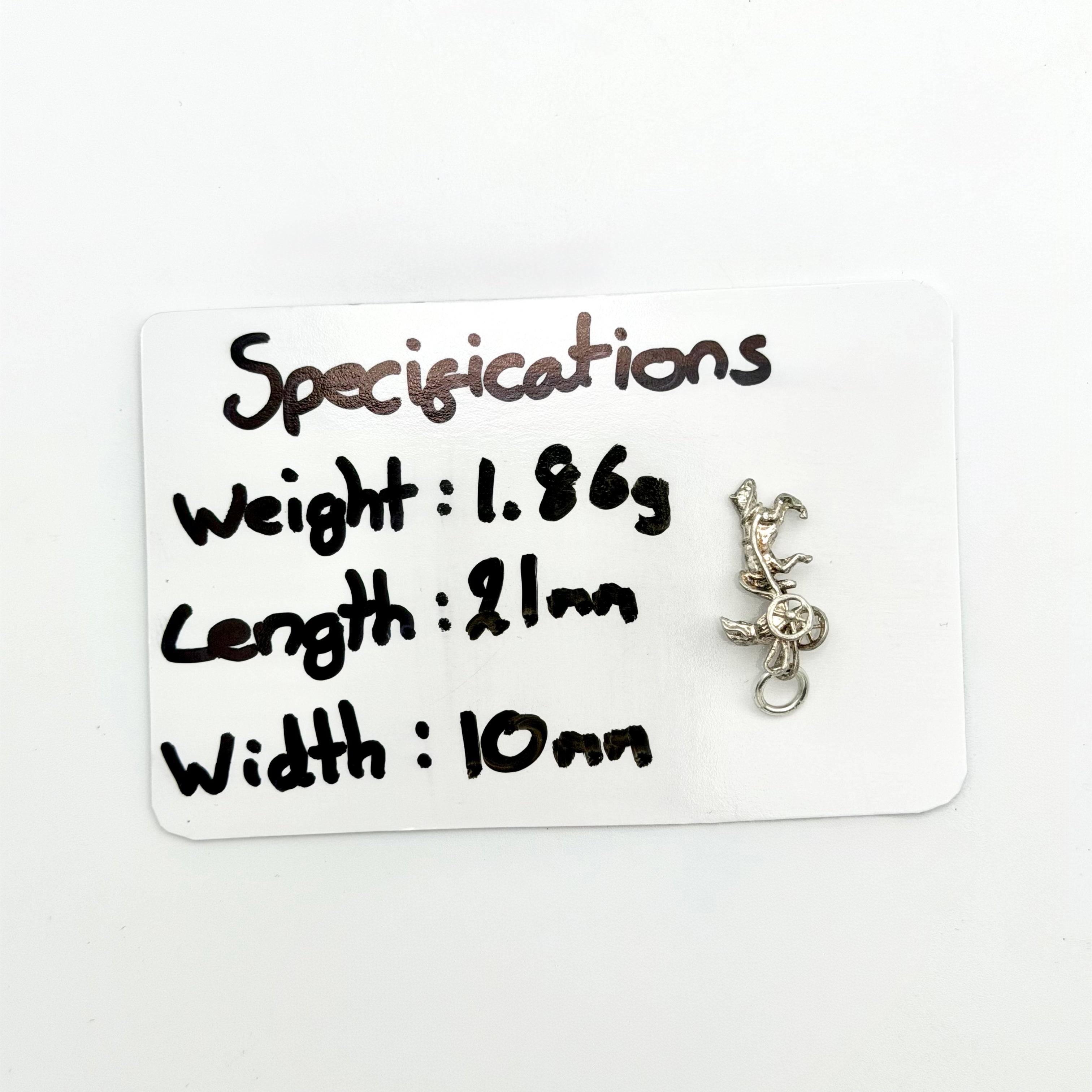 Vintage 925 Sterling Silver Horse & Carriage Cart Charm - Pats Silver