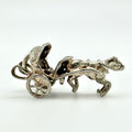 Vintage 925 Sterling Silver Horse & Carriage Cart Charm - Pats Silver
