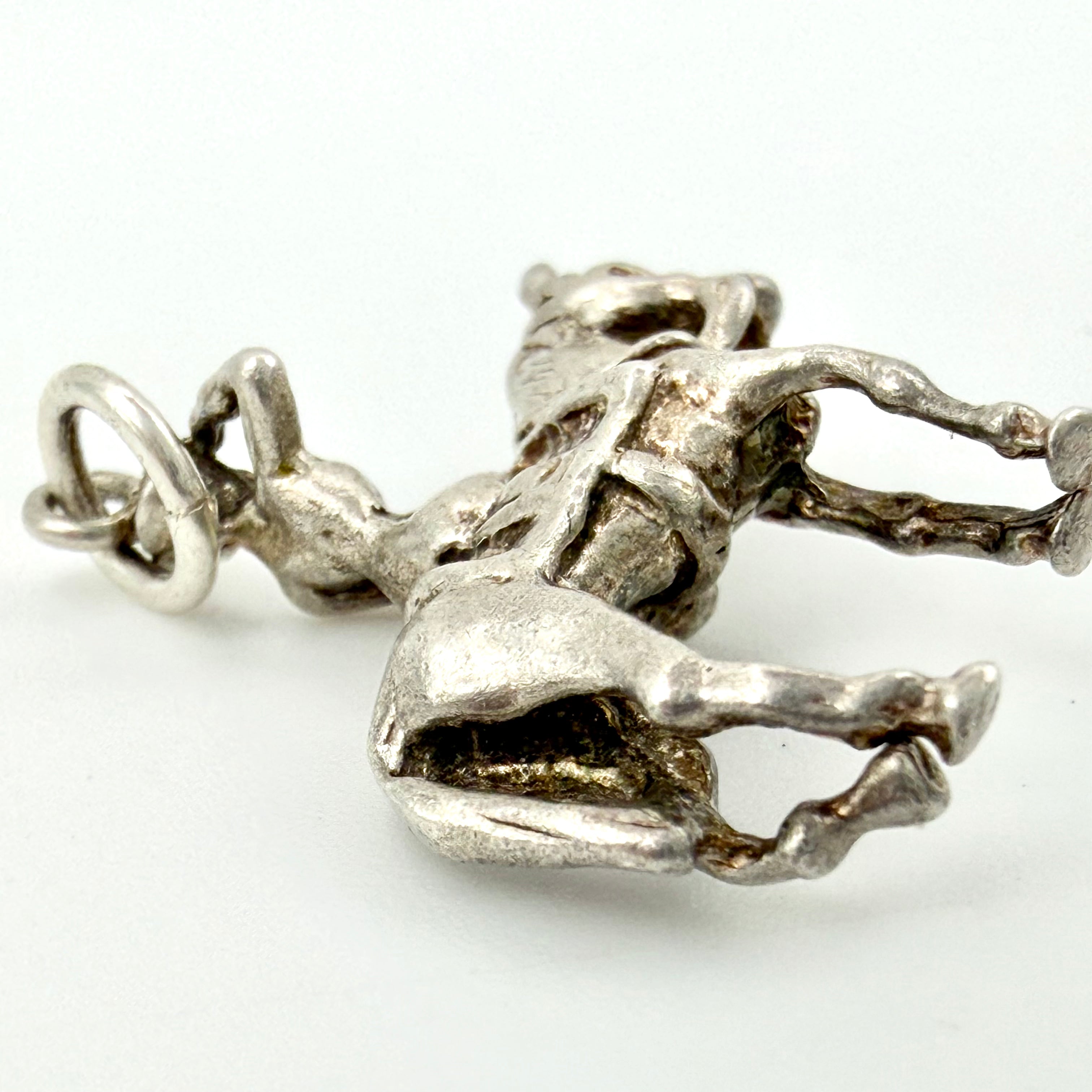 Vintage 925 Sterling Silver Queen Elizabeth II on Horseback Charm - Pats Silver