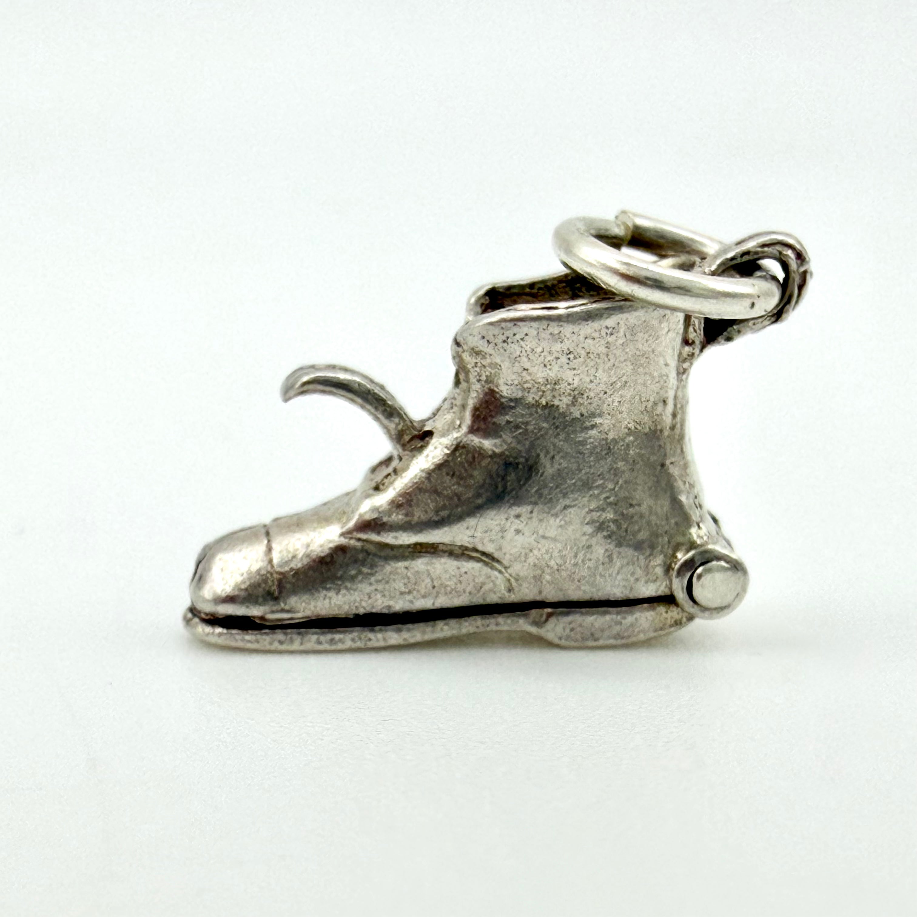 Vintage 925 Sterling Silver Articulated Wedding Shoe Boot Charm - Pats Silver