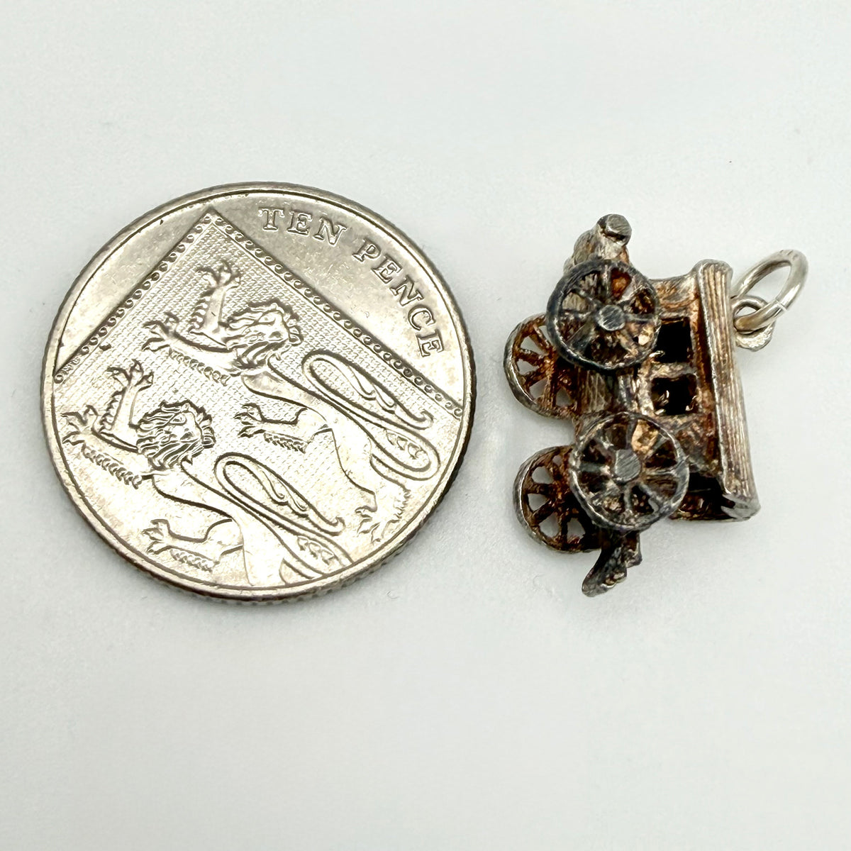 Vintage 925 Sterling Silver Articulated Gypsy Caravan Charm - Pats Silver