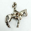 Vintage 925 Sterling Silver Queen Elizabeth II on Horseback Charm - Pats Silver