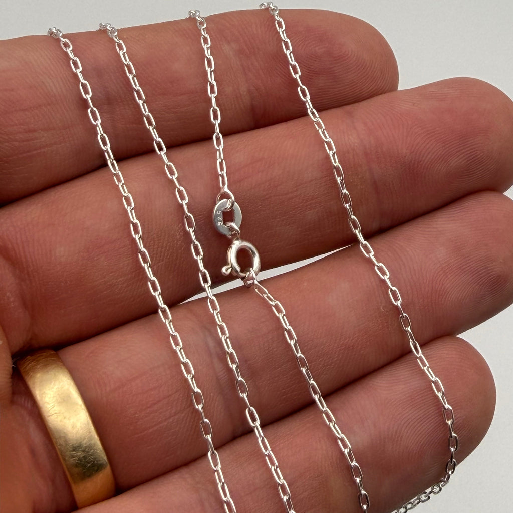 Sterling Silver Trace Chain 20 Inches - Pats Silver