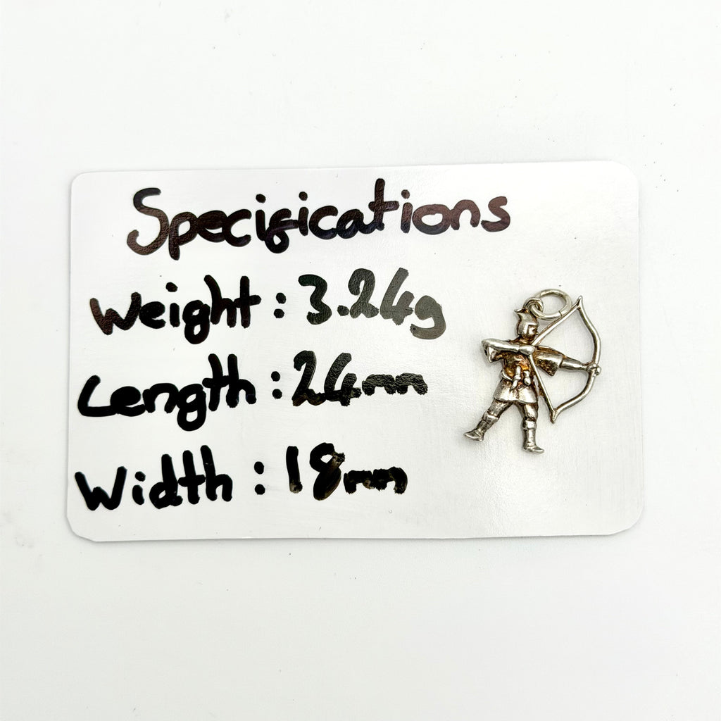 Vintage 925 Sterling Silver Sagittarius Charm - Pats Silver