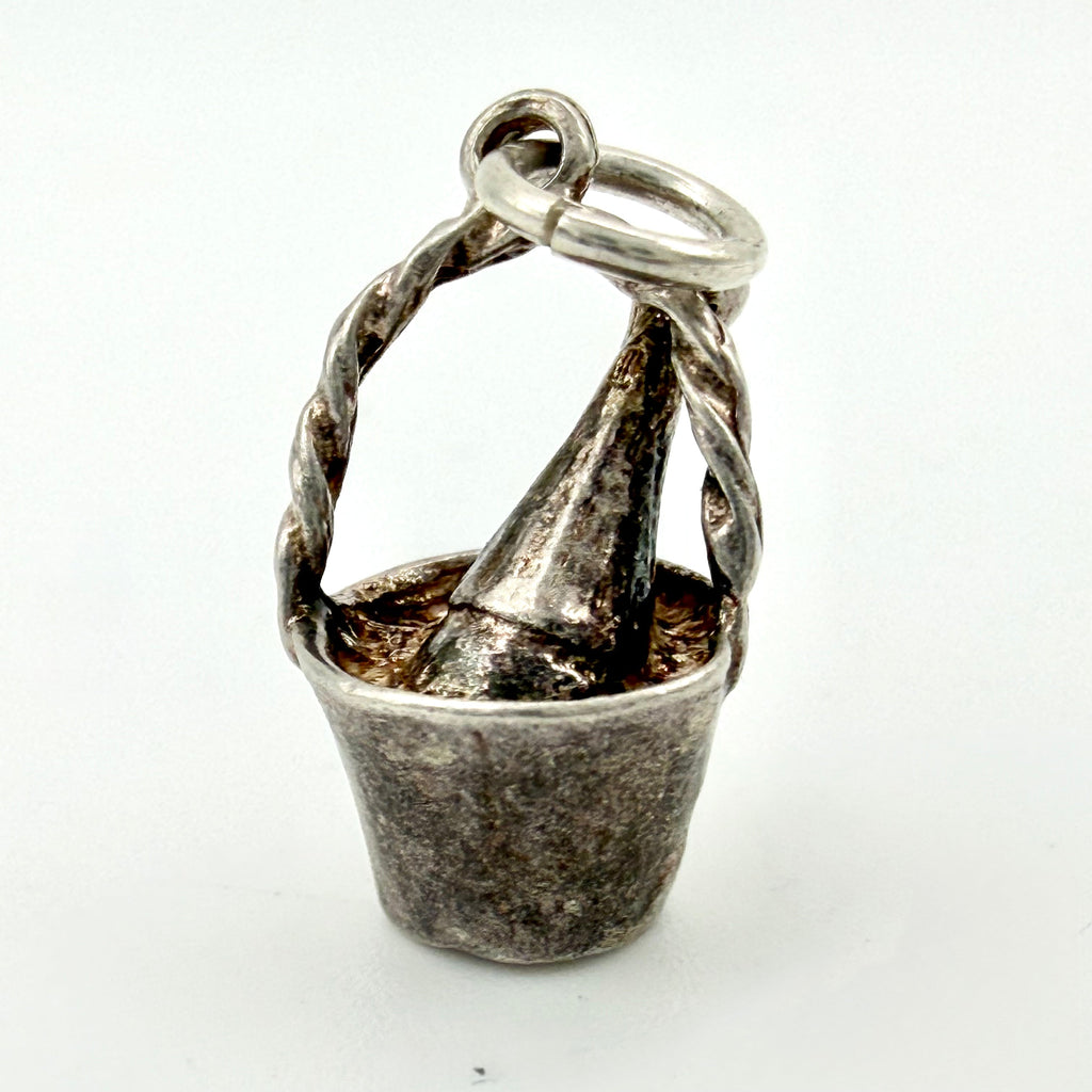 Vintage 925 Sterling Silver Champagne Bucket Charm - Pats Silver