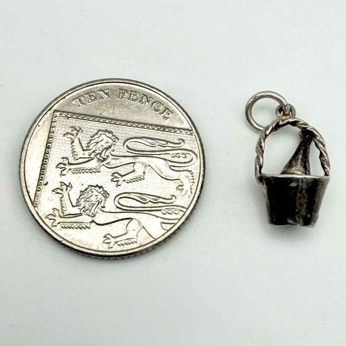 Vintage 925 Sterling Silver Champagne Bucket Charm - Pats Silver