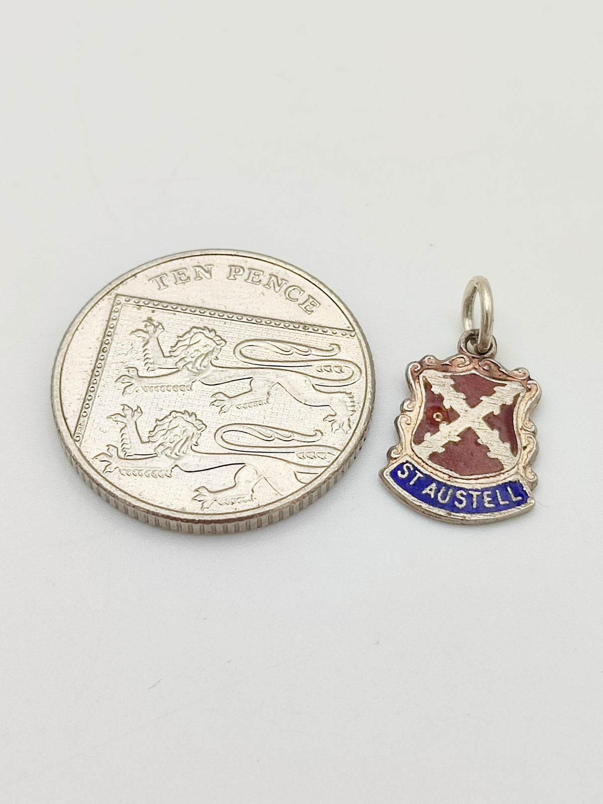 Vintage 925 Sterling Silver St Austell Travel Charm CA13-13