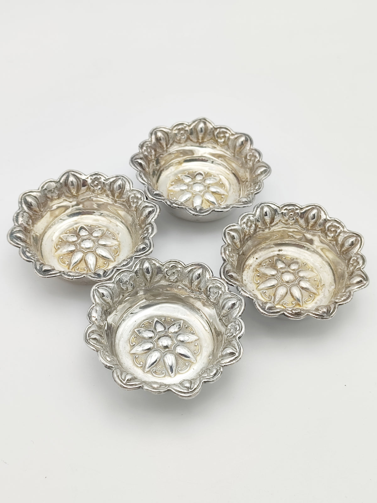Vintage 925 Sterling Silver Tealight Holders LOH9