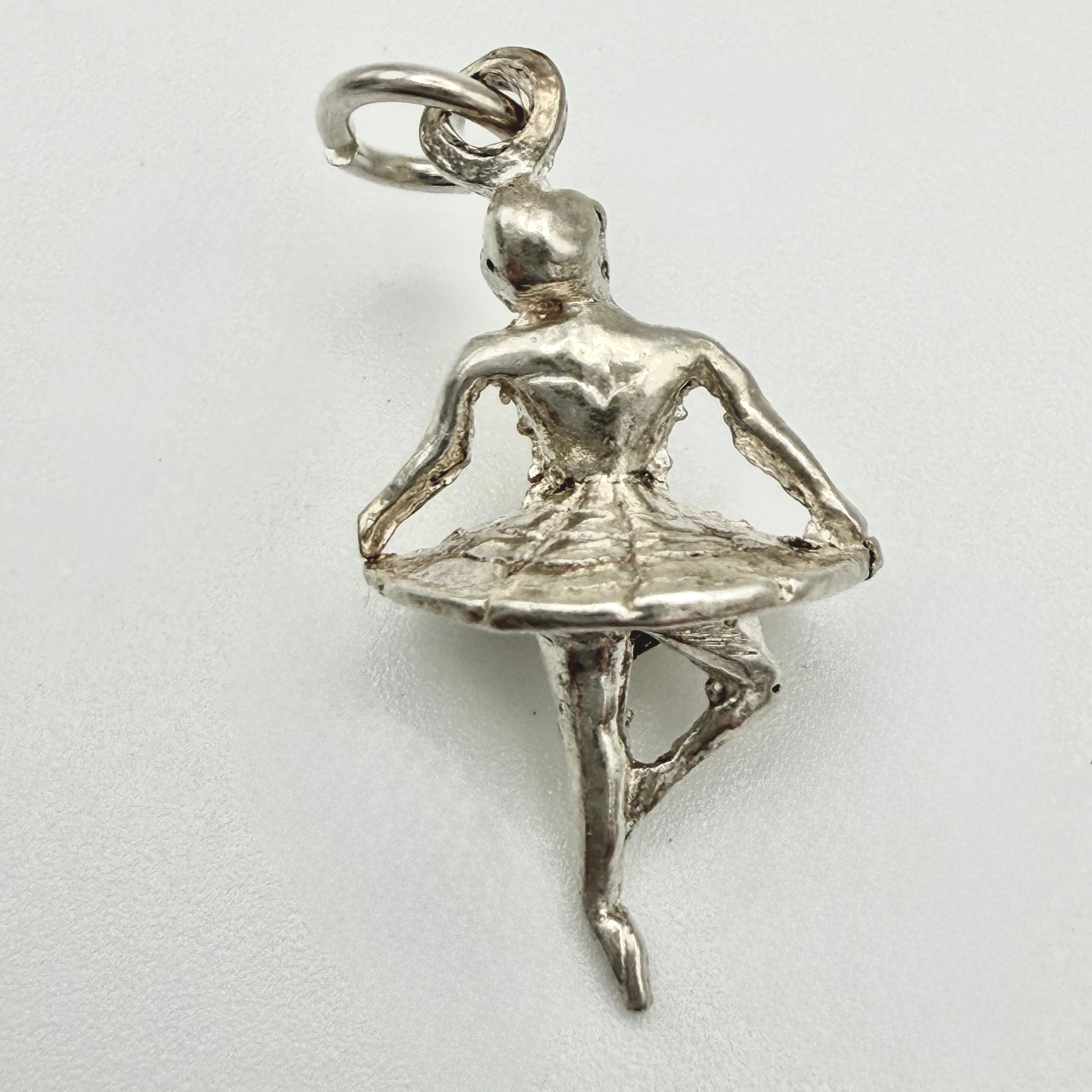 Vintage 925 Sterling Silver Ballerina Charm CA24-70