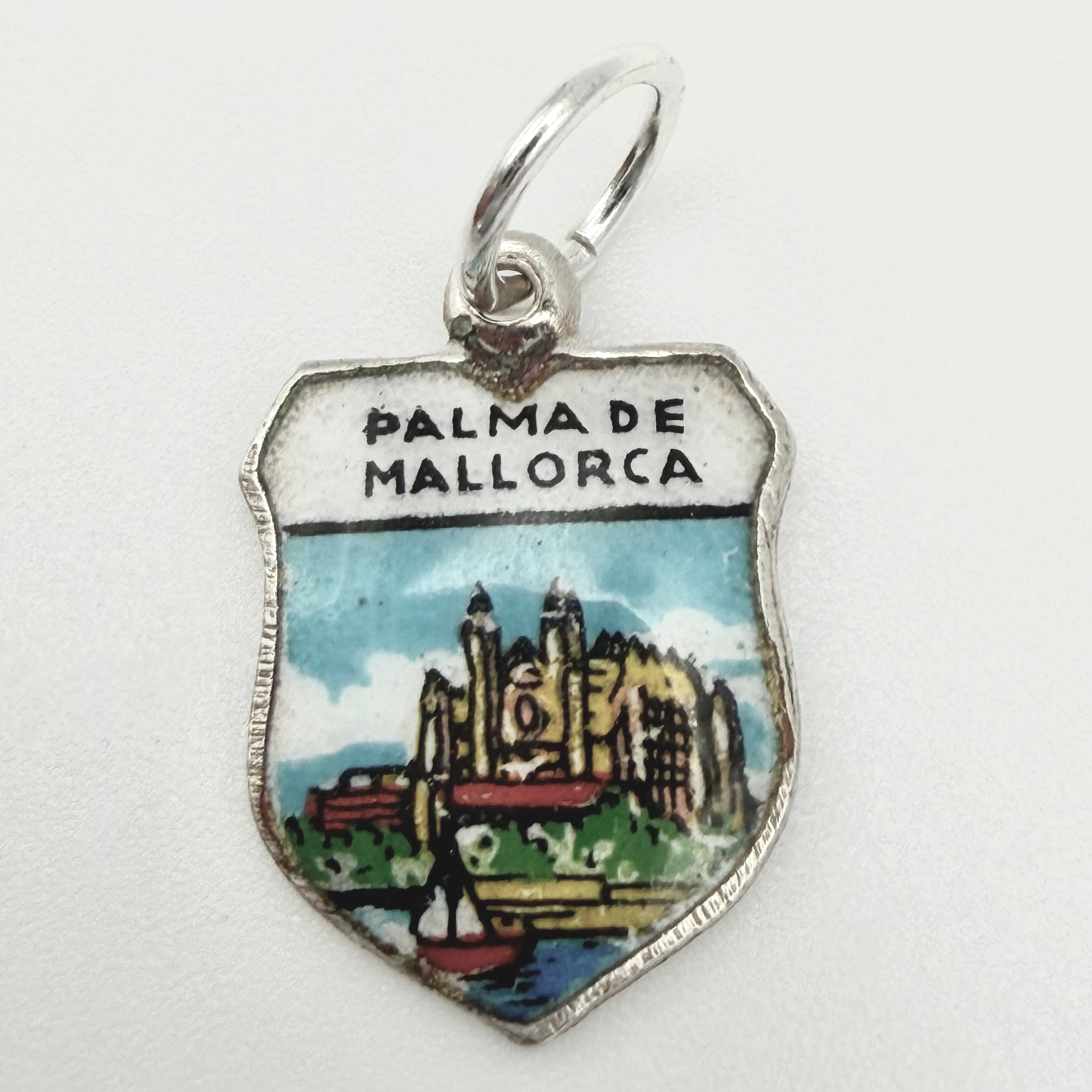 Vintage 925 Sterling Silver Palma De Mallorca Travel Charm CA25-7