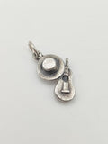 Vintage 925 Sterling Silver Guitar Charm CA14-73