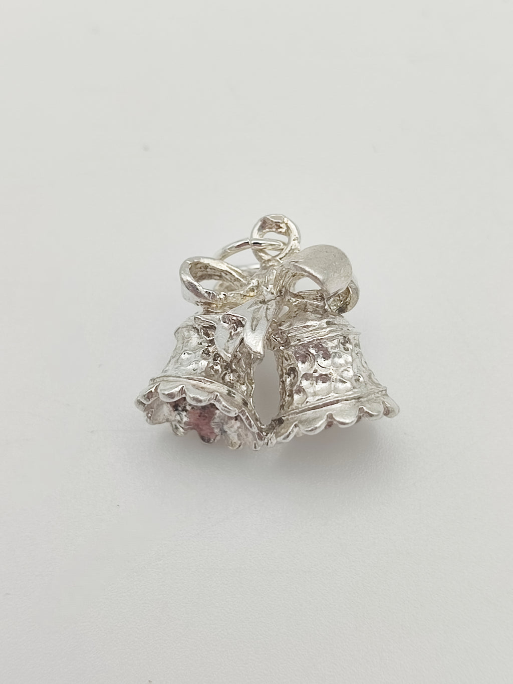 Vintage 925 Sterling Silver Bells Charm CA17-67