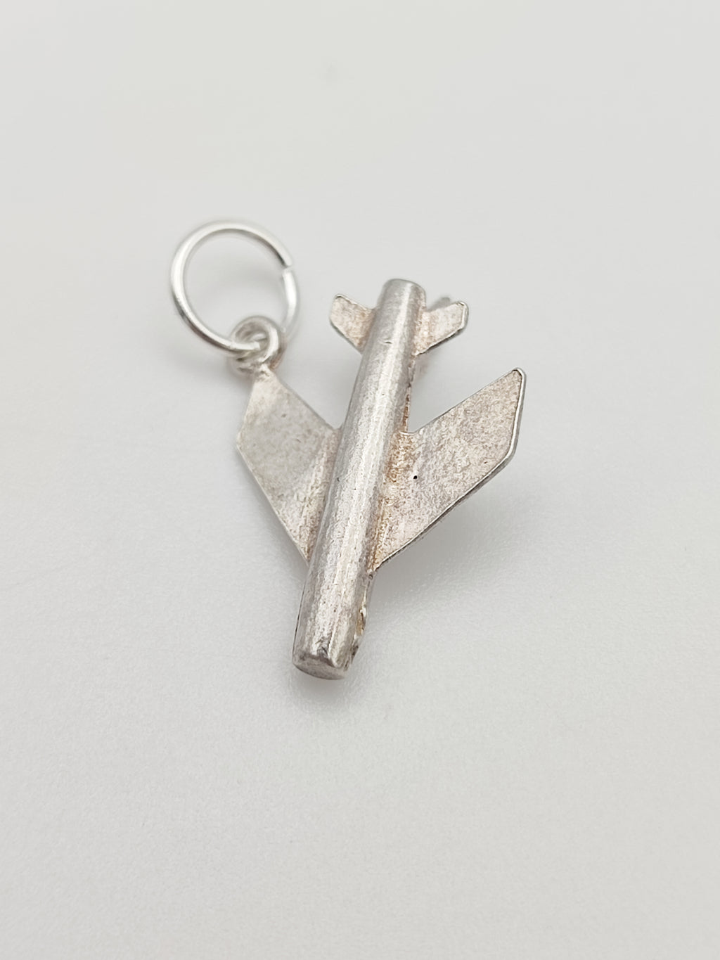 Vintage 925 Sterling Silver Aeroplane Charm CA18-54