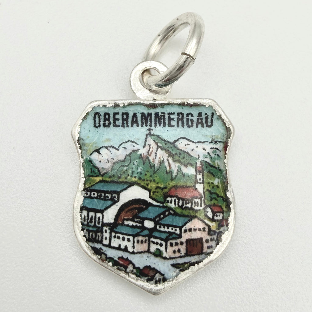 Vintage 925 Sterling Silver Oberammergau Travel Charm CA22-12