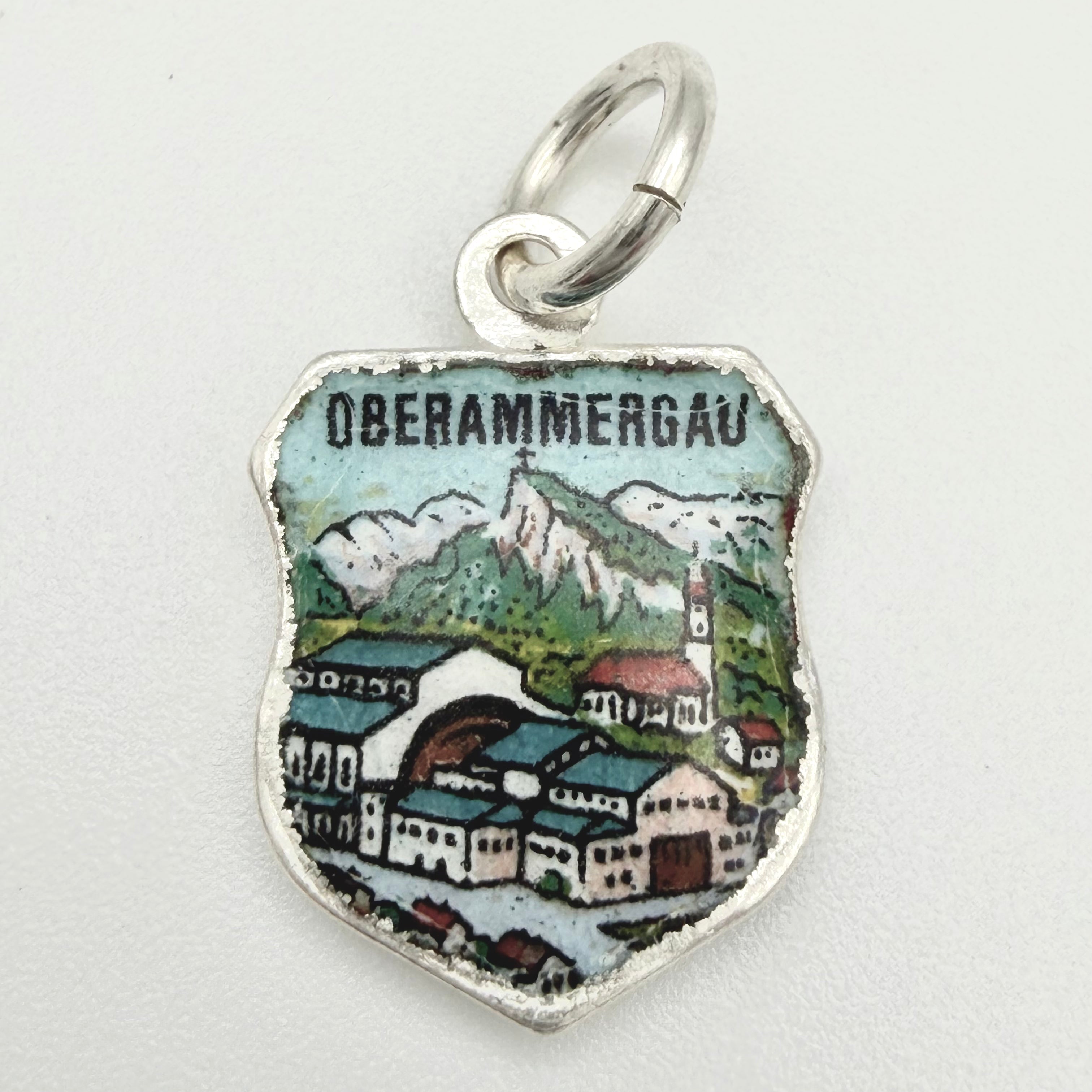 Vintage 925 Sterling Silver Oberammergau Travel Charm CA22-12