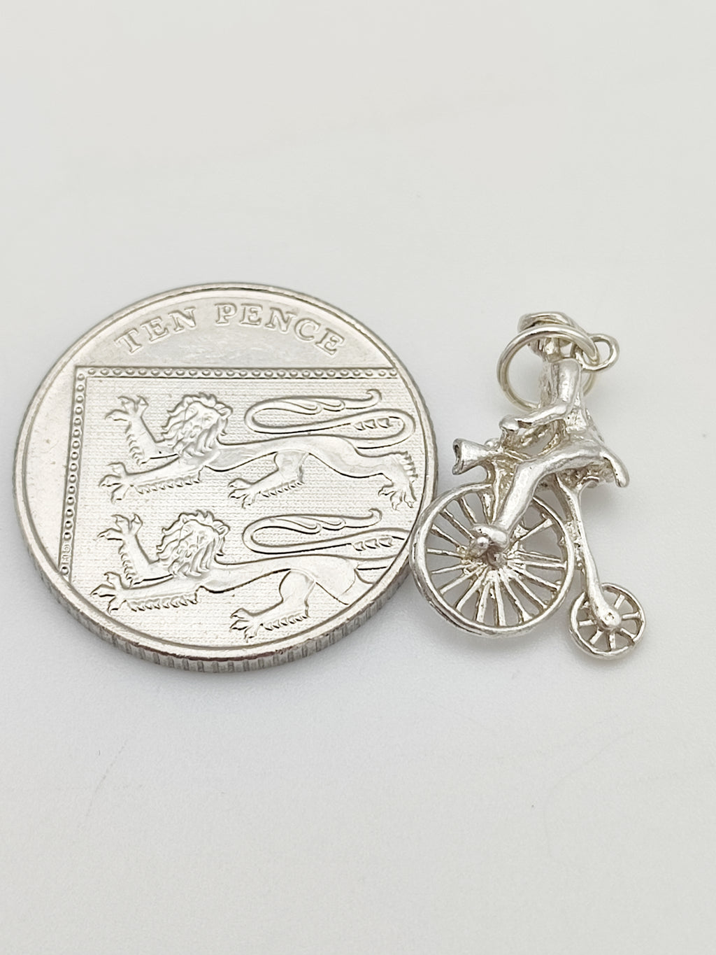 Vintage 925 Sterling Silver Penny-Farthing Charm CA17-40