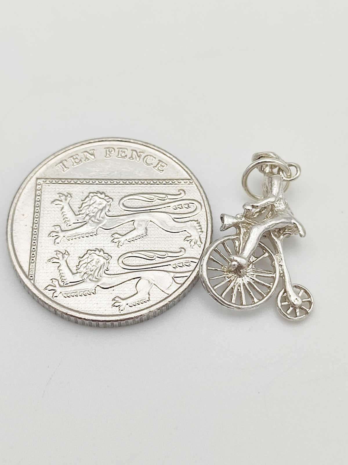 Vintage 925 Sterling Silver Penny-Farthing Charm CA17-40
