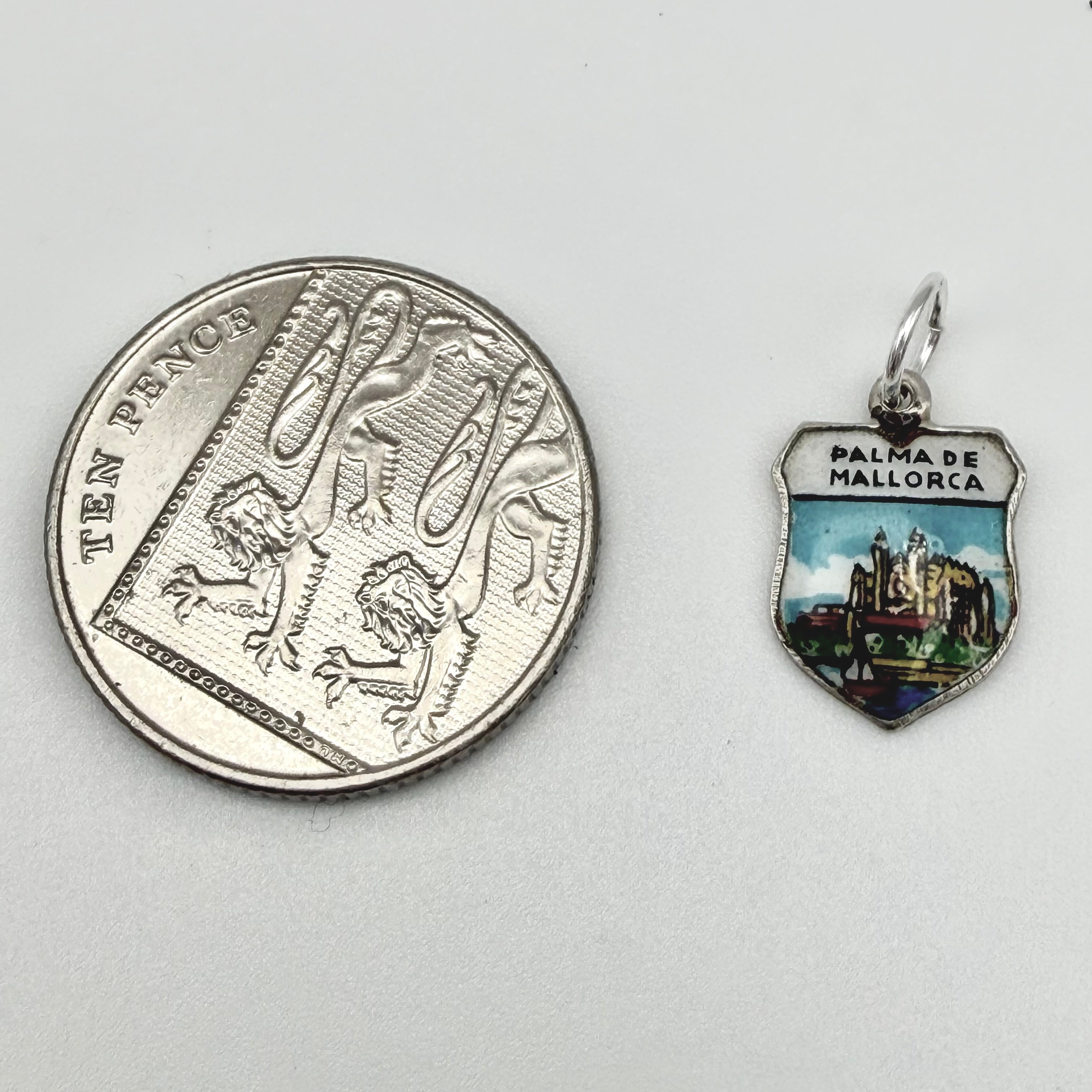 Vintage 925 Sterling Silver Palma De Mallorca Travel Charm CA25-7