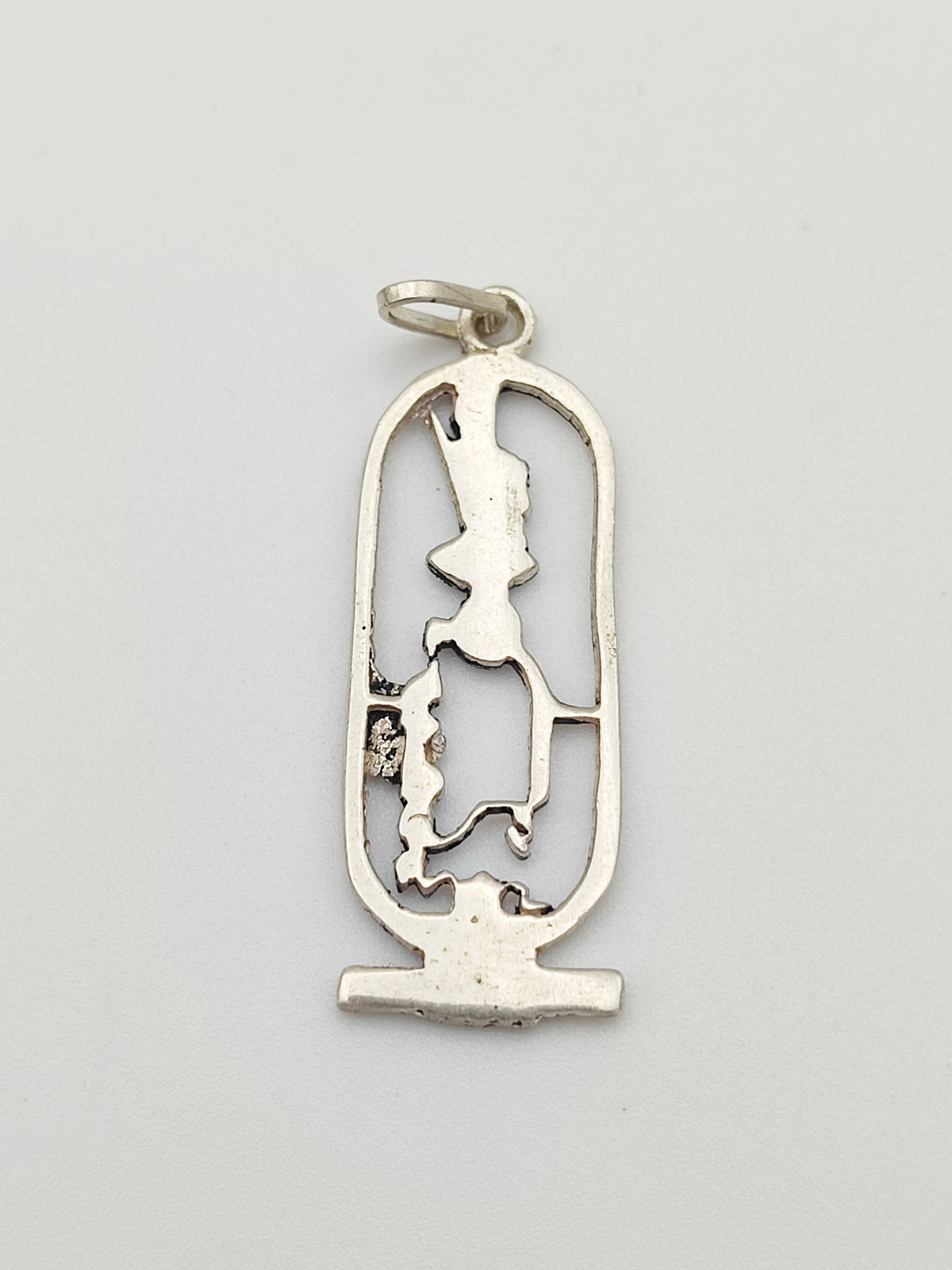 Vintage 925 Sterling Silver Egyptian Hieroglyphic Charm PAT41