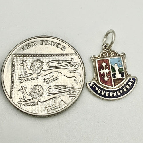 Vintage 925 Sterling Silver St Queens Ferry Travel Charm CA24-3