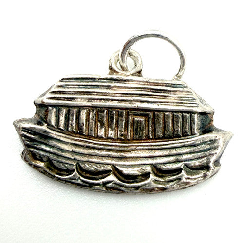 Vintage 925 Sterling Silver Noahs Ark Charm CA27-49