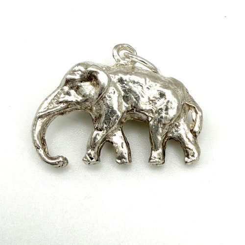 Vintage 925 Sterling Silver Elephant Charm CA27-34