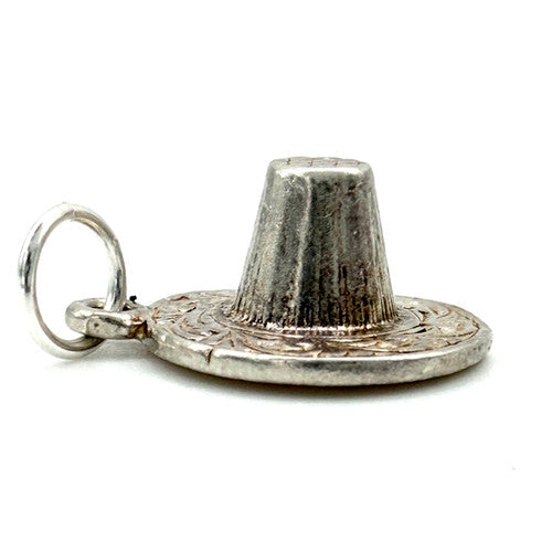 Vintage 925 Sterling Silver Welsh Hat Charm CA27-23