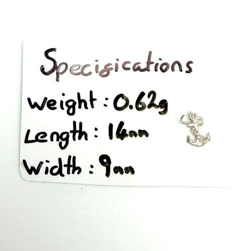 Vintage 925 Sterling Silver Anchor Charm CA27-28