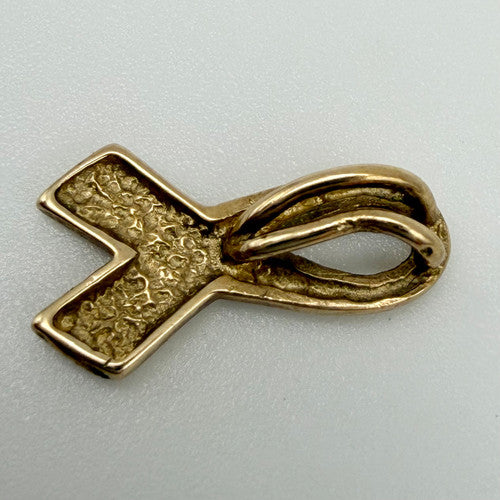 Vintage 9ct Yellow Gold Bow Slider Pendant PG17