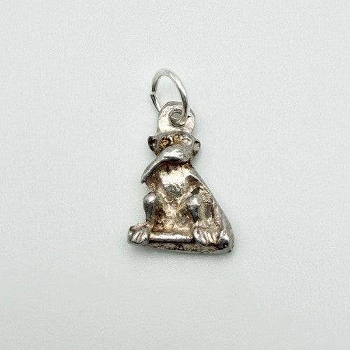 Vintage 925 Sterling Silver Speak No Evil Charm CA19-52