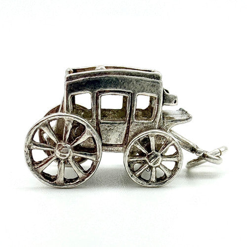 Vintage 925 Sterling Silver CHIM Carriage Charm CA26-41