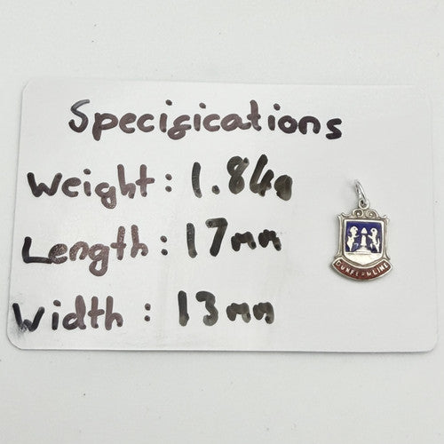 Vintage 925 Sterling Silver Dunfermline Travel Charm CA25-15