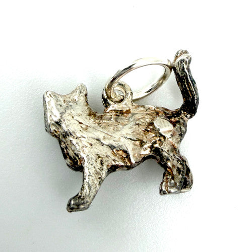 Vintage 925 Sterling Silver Cat Charm CA27-9