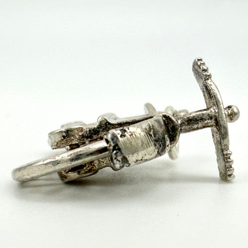 Vintage 925 Sterling Silver Penny Farthing Charm CA28-28