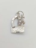 Vintage 925 Sterling Silver Jockey Charm CA18-88