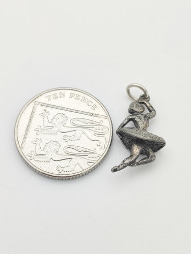 Vintage 925 Sterling Silver Dancer Charm CA13-90