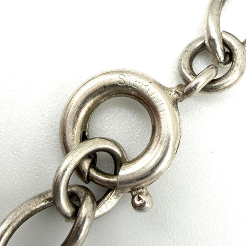 Vintage 925 Sterling Silver Curb Bracelet Bracelets-59