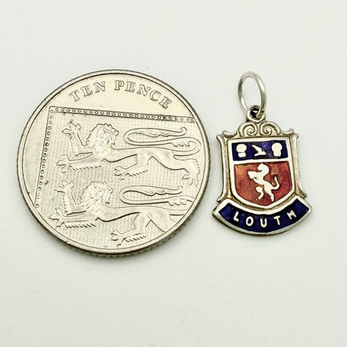 Vintage 925 Sterling Silver Louth Travel Charm CA20-31