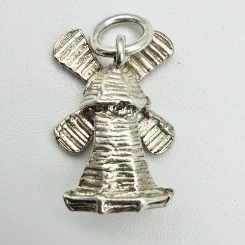 Vintage 925 Sterling Silver Windmill Charm CA22-49