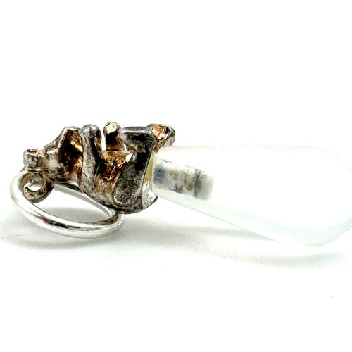 Vintage 925 Sterling Silver Teddy Bear Rattle Charm CA27-5