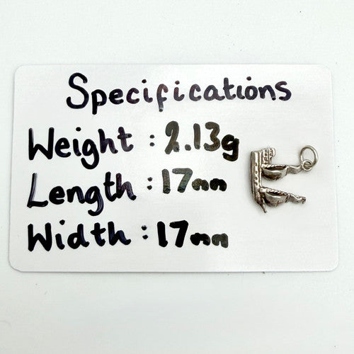 Vintage 925 Sterling Silver Pirate Ship Charm CA28-9