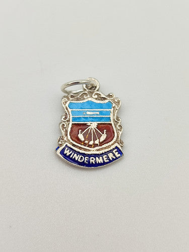 Vintage 925 Sterling Silver Windermere Travel Charm CA17-100