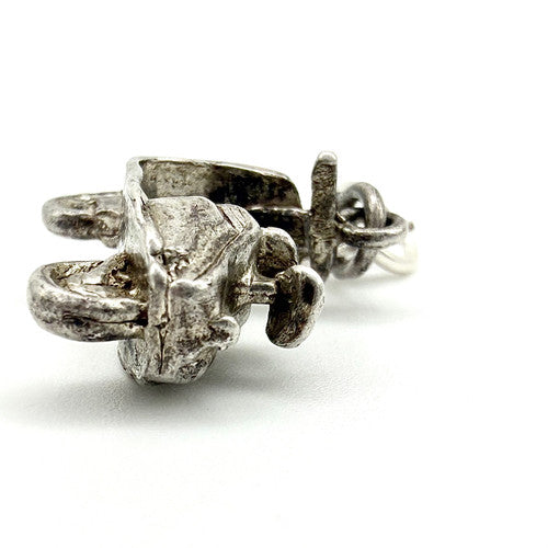 Vintage 925 Sterling Silver Moped Scooter Charm CA26-17