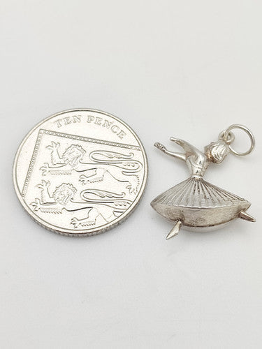 Vintage 925 Sterling Silver Dancer Charm CA17-1