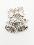 Vintage 925 Sterling Silver Bells Charm CA17-59