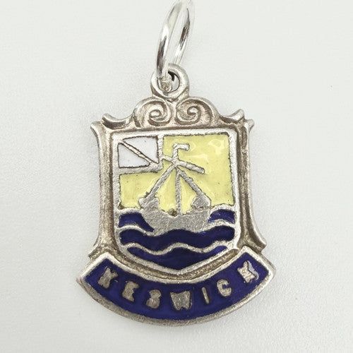 Vintage 925 Sterling Silver Keswick Travel Charm CA25-16