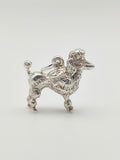 Vintage 925 Sterling Silver Poodle Charm CA18-66